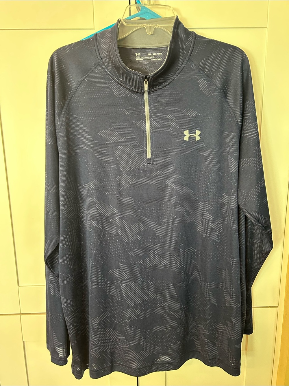 Under Armour Navy Patterned Half-Zip Performance Pullover